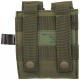 Poche porte-chargeur double MOLLE olive MFH