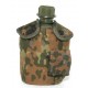 Water bottle with cup, pouch Flecktarn