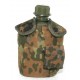 Gourde avec quart alu, housse Flecktarn