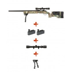 Pack Réplique Airsoft Sniper SA-S02 CORE High Velocity - MULTICAM
