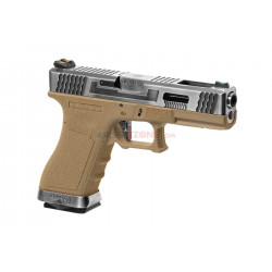 WE - S17 G-FORCE T8 GBB Gaz - ARGENT/ARGENT/TAN