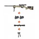 Pack Réplique Airsoft Sniper SA-S03 CORE High Velocity - NOIR