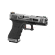 WE - Pistolet Airsoft S18 G-FORCE T7 GBB Gaz - ARGENT/ARGENT/NOIR