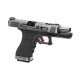 WE - Pistolet Airsoft S18 G-FORCE T7 GBB Gaz - ARGENT/ARGENT/NOIR