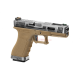 WE - Pistolet Airsoft S18 G-FORCE T7 GBB Gaz - ARGENT/ARGENT/TAN