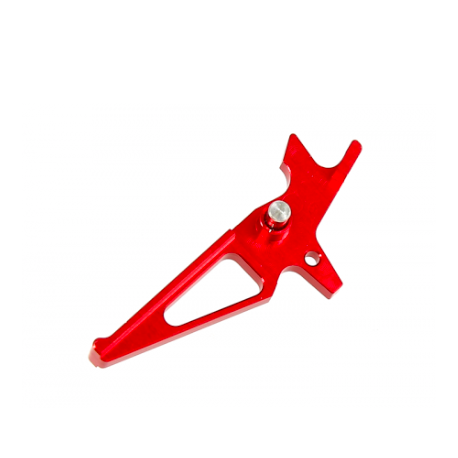 Queue de détente CNC aluminium rouge pour M4 - BALYSTIK