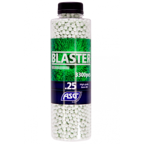 BLASTER - Bouteille de 3300 billes 0,25gr BLASTER - Bouteille de 3300 billes 0,25gr