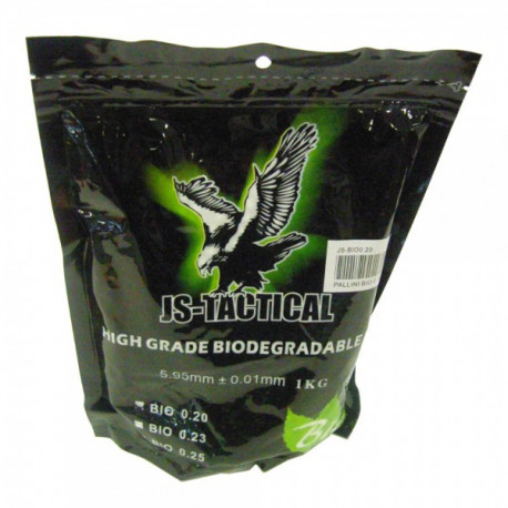 JS-TACTICAL - Billes BIO 0,20gr en sachet de 1 kg