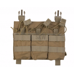 DELTA TACTICS - Triple Poches MK2 pour chargeur M4/AK/G36 - TAN