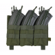 DELTA TACTICS - Triple Poches MK1 pour chargeur M4/AK/G36 - MULTICAM