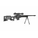 WELL - Pack Sniper MB4401D Noir avec bipied + lunette 3-9x40 + sangle + BB loader + Housse