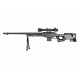 WELL - Pack Sniper MB4402D Noir avec bipied + lunette 3-9x40 + sangle + BB loader + Housse