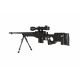 WELL - Pack Sniper MB4401D Noir avec bipied + lunette 3-9x40 + sangle + BB loader + Housse