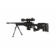 WELL - Pack Sniper MB4402D Noir avec bipied + lunette 3-9x40 + sangle + BB loader + Housse
