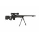 WELL - Pack Sniper MB4401D Noir avec bipied + lunette 3-9x40 + sangle + BB loader + Housse