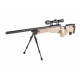 WELL - Pack Sniper MB08D tan avec lunette 3-9X40 + Bipied + Sangle + BB loader + Housse