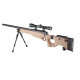 WELL - Pack Sniper MB08D tan avec lunette 3-9X40 + Bipied + Sangle + BB loader + Housse