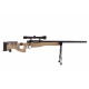 WELL - Pack Sniper MB08D tan avec lunette 3-9X40 + Bipied + Sangle + BB loader + Housse