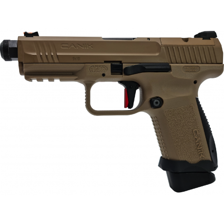 CANIK - Réplique Pistolet Airsoft TP9 élite combat GBB Gaz - TAN