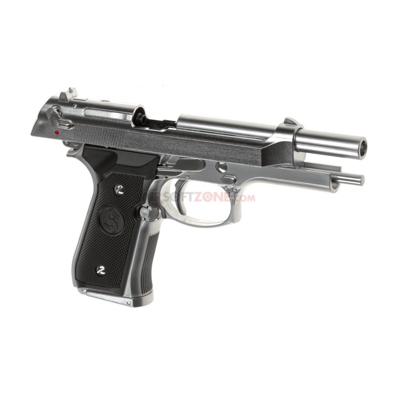 PISTOLET A GAZ AIRSOFT ASG M92 NICKELE - ADL Armurerie