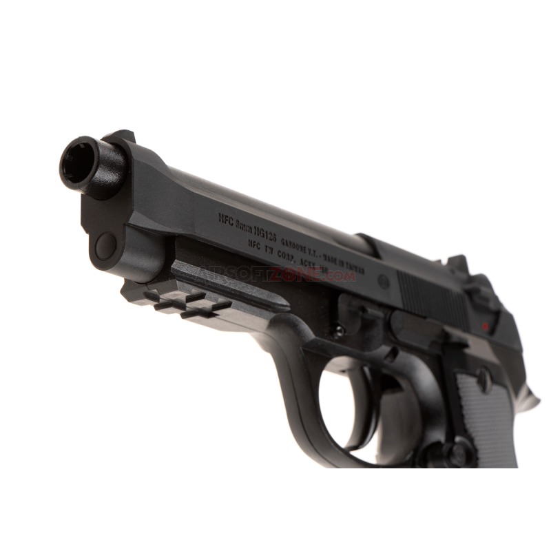 HFC - Pack Réplique Pistolet Airsoft M9 HG106S SILVER + Billes 0,20gr + gaz  - Heritage Airsoft