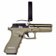 CYMA - Pistolet Airsoft AEP CM126 avec batterie lipo et mosfet - TAN