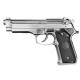 LS - Réplique Pistolet Airsoft M9 GBB Gaz 1 Joule - SILVER