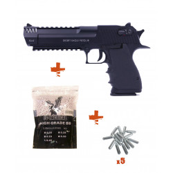 Pack Réplique Airsoft Desert eagle GBB CO2 full auto + billes + Co2