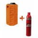 Pack Grenade Airsoft gaz à impact Storm Apocalypse Orange + Gaz