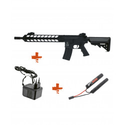 COLT - Pack Réplique airsoft Colt M4 Airline Mod A Full métal - NOIR