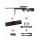 Sniper MB4403D Noir avec lunette 3-9x40 et bipied - WELL