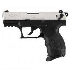 WALTHER P22Q 9mm balle à blanc - NICKELE