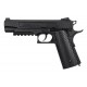 Colt 1911 Rail Gun CO2 bicolore noir 6mm culasse mobile