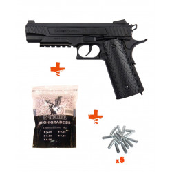 Pack Réplique Airsoft 1911 LTX-50 COBRA + billes + Co2