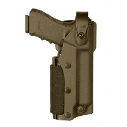 VEGA HOLSTER - Holster droitier Zoom VKZ8 pour GLOCK 17/18/19/22/23 avec lampe/laser - TAN