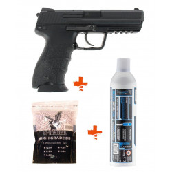 TOKYO MARUI - Pack Réplique airsoft HK45 GBB Gaz + billes + Gaz