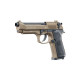 Réplique Pistolet airsoft Beretta M92 Full métal GBB Gaz - TAN