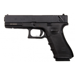 WE - Réplique Pistolet Airsoft G18C Gen 4 GBB Gaz - semi/full auto - NOIR