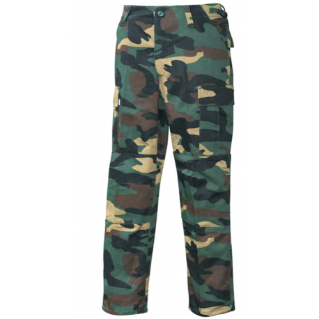 COMMANDO - Pantalon BDU Army Cargo - WOODLAND