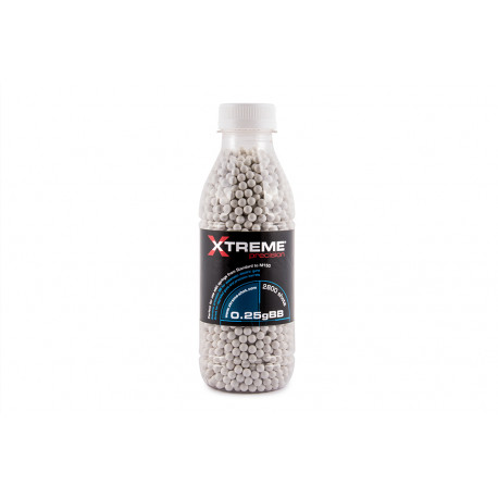 XTREME PRECISION - Bouteille de 2800 Billes BLANCHE 0,23gr XTREME PRECISION - Bouteille de 2800 Billes BLANCHE 0,23gr
