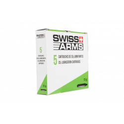 SWISS ARMS - Boites de 5 cartouches CO2 avec silicone