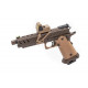 Hi-capa 4.3 Tan/noir Blowback gaz avec point rouge - VORSK