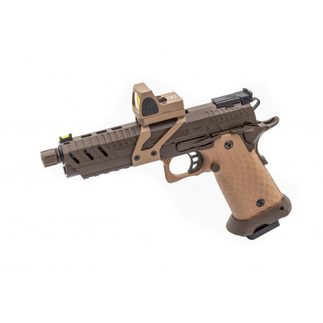 Hi-capa 4.3 Tan/noir Blowback gaz avec point rouge - VORSK