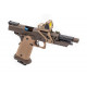 Hi-capa 4.3 Tan/noir Blowback gaz avec point rouge - VORSK