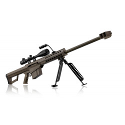 LANCER TACTICAL - Réplique Sniper Airsoft LT-20 M82 1,5J + lunette + Bipied - TAN