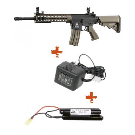 LANCER TACTICAL - Pack réplique airsoft AEG LT-12K GEN2 M4 Keymod