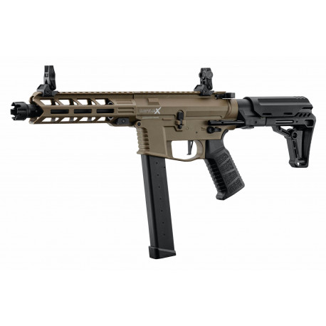 LANCER TACTICAL - Réplique Airsoft AEG LT-35 Gen2 Battle X PDW - NOIR