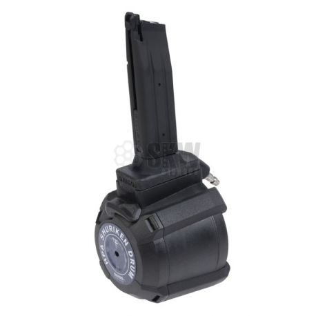 HFC - Chargeur DRUM pour M9 series gaz/HPA - 145 billes HFC - Chargeur DRUM pour M9 series gaz/HPA - 145 billes