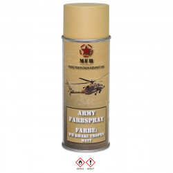 Bombe peinture mate pour répliques 400ml coyote