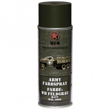 MFH - Bombe peinture mate pour répliques 400ml WH GRIS CHARS MFH - Bombe peinture mate pour répliques 400ml WH GRIS CHARS